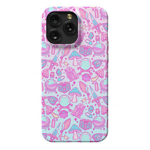 Pastel Goth Witch Pattern Phone Case